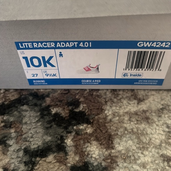 New in box size 10 Adidas slip on sneakers - Picture 3 of 3